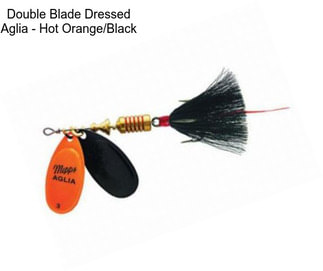 Double Blade Dressed Aglia - Hot Orange/Black