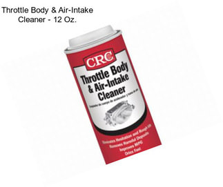 Throttle Body & Air-Intake Cleaner - 12 Oz.