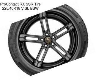 ProContact RX SSR Tire 225/40R18 V SL BSW