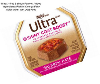 Ultra 3.5 oz Salmon Pate w/ Added Ingredients Rich in Omega Fatty Acids Adult Wet Dog Food