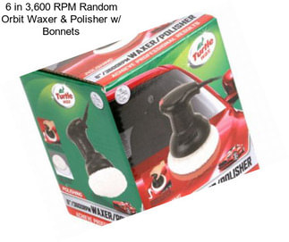 6 in 3,600 RPM Random Orbit Waxer & Polisher w/ Bonnets