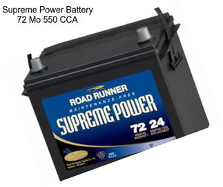 Supreme Power Battery 72 Mo 550 CCA