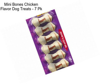 Mini Bones Chicken Flavor Dog Treats - 7 Pk