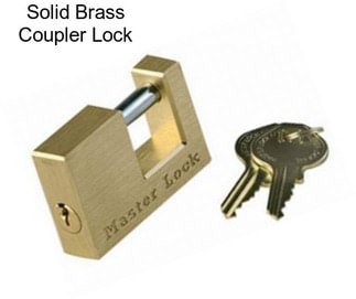 Solid Brass Coupler Lock