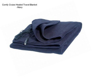 Comfy Cruise Heated Travel Blanket -Navy