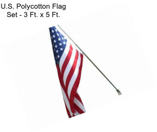 U.S. Polycotton Flag Set - 3 Ft. x 5 Ft.