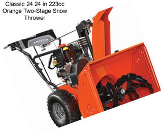 Classic 24 24 in 223cc Orange Two-Stage Snow Thrower