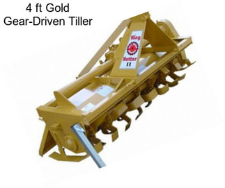 4 ft Gold Gear-Driven Tiller