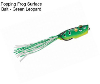 Popping Frog Surface Bait - Green Leopard