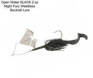 Open Water KLACK 2 oz Night Fury Weedless Bucktail Lure