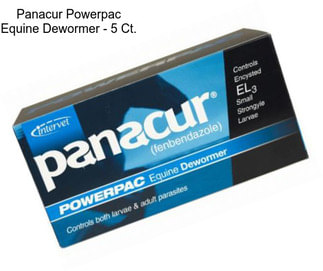 Panacur Powerpac Equine Dewormer - 5 Ct.