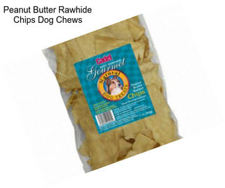 Peanut Butter Rawhide Chips Dog Chews