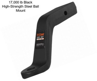 17,000 lb Black High-Strength Steel Ball Mount