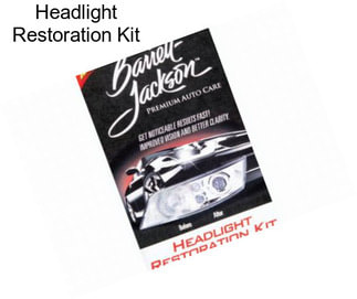 Headlight Restoration Kit