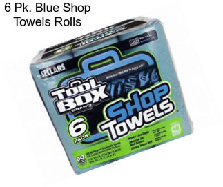 6 Pk. Blue Shop Towels Rolls