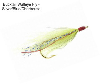 Bucktail Walleye Fly - Silver/Blue/Chartreuse