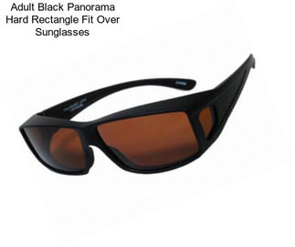 Adult Black Panorama Hard Rectangle Fit Over Sunglasses