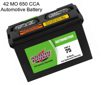 42 MO 650 CCA Automotive Battery