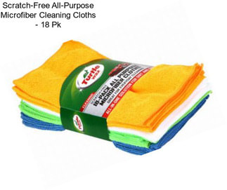 Scratch-Free All-Purpose Microfiber Cleaning Cloths - 18 Pk