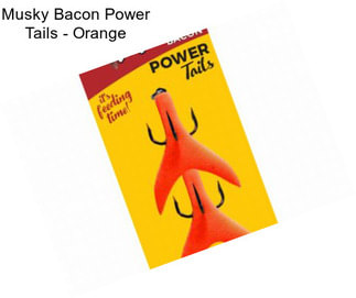 Musky Bacon Power Tails - Orange