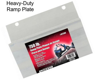 Heavy-Duty Ramp Plate