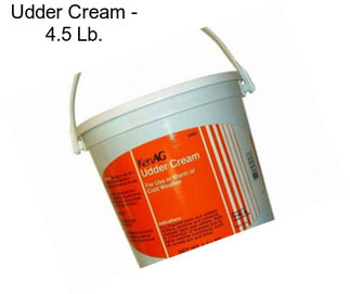 Udder Cream - 4.5 Lb.