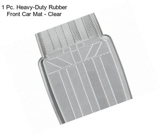 1 Pc. Heavy-Duty Rubber Front Car Mat - Clear