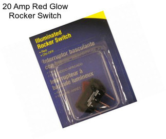 20 Amp Red Glow Rocker Switch