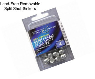 Lead-Free Removable Split Shot Sinkers