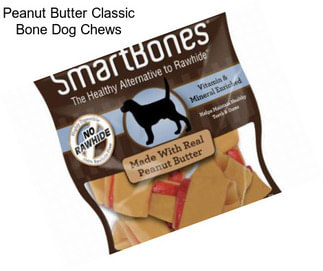 Peanut Butter Classic Bone Dog Chews