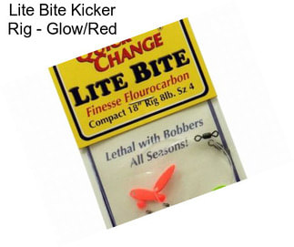 Lite Bite Kicker Rig - Glow/Red