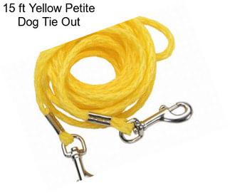 15 ft Yellow Petite Dog Tie Out