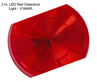 2 In. LED Red Clearance Light - V164KR