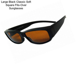 Large Black Classic Soft Square Fits-Over Sunglasses