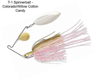 T-1 Spinnerbait - Colorado/Willow Cotton Candy