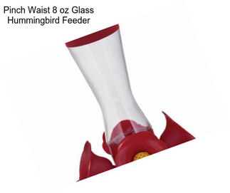 Pinch Waist 8 oz Glass Hummingbird Feeder