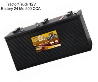 Tractor/Truck 12V Battery 24 Mo 500 CCA