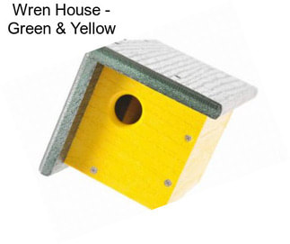 Wren House - Green & Yellow