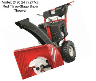 Vortex 2490 24 in 277cc Red Three-Stage Snow Thrower