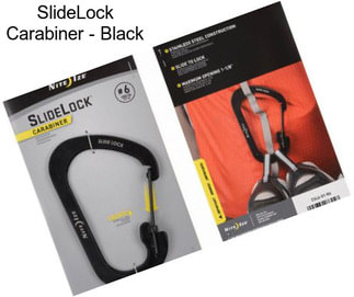 SlideLock Carabiner - Black