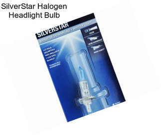 SilverStar Halogen Headlight Bulb