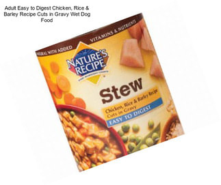 Adult Easy to Digest Chicken, Rice & Barley Recipe Cuts in Gravy Wet Dog Food