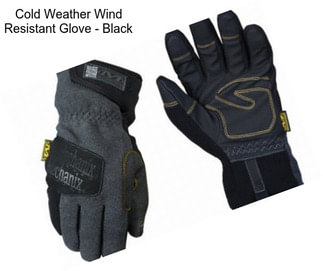 Cold Weather Wind Resistant Glove - Black