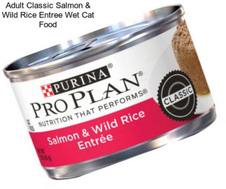 Adult Classic Salmon & Wild Rice Entree Wet Cat Food