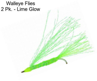 Walleye Flies 2 Pk. - Lime Glow