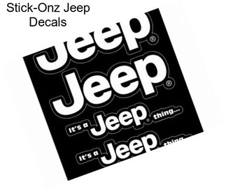 Stick-Onz Jeep Decals