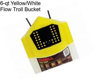 6-qt Yellow/White Flow Troll Bucket