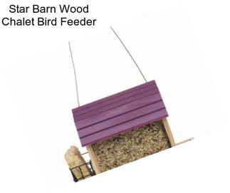 Star Barn Wood Chalet Bird Feeder