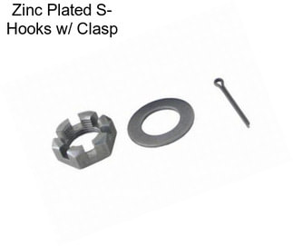 Zinc Plated S- Hooks w/ Clasp