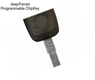 Jeep/Ferrari Programmable ChipKey